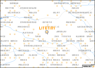 map of Litětiny