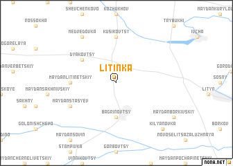 map of Litinka