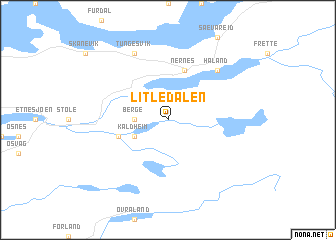 map of Litledalen