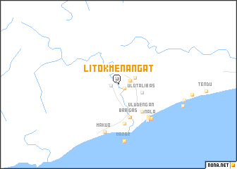 map of Litok Menangat