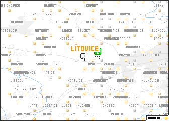 map of Litovice