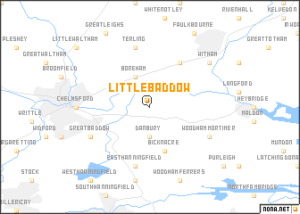 map of Little Baddow