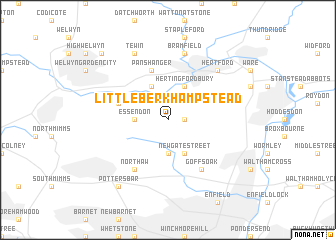 map of Little Berkhampstead