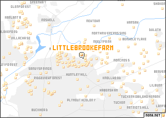 map of Littlebrooke Farm