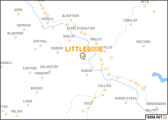 map of Little Dixie