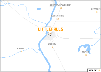 map of Little Falls