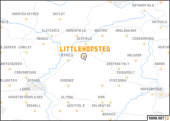 map of Little Horsted