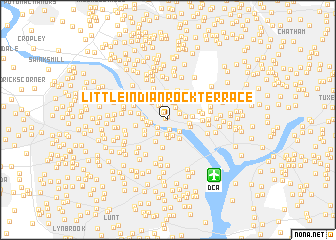 map of Little Indian Rock Terrace