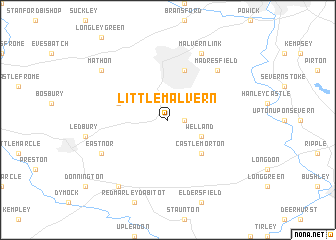 map of Little Malvern