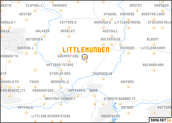 map of Little Munden