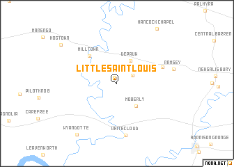 map of Little Saint Louis