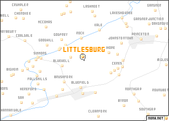 map of Littlesburg