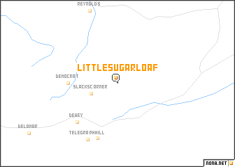 map of Little Sugar Loaf