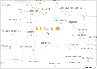 map of Little Texas