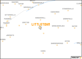 map of Little Town