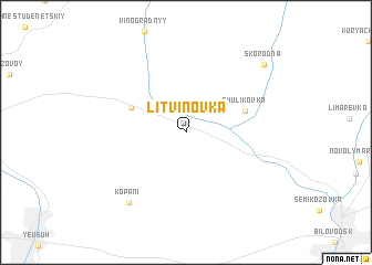 map of Litvinovka