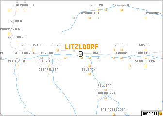 map of Litzldorf