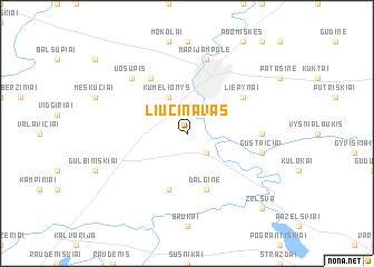 map of Liucinavas