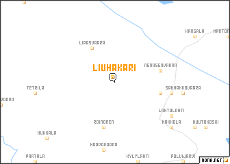 map of Liuhakari