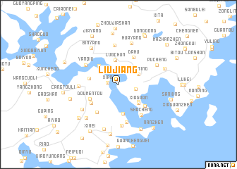 map of Liujiang