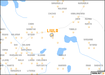 map of Liula