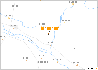 map of Liusandian