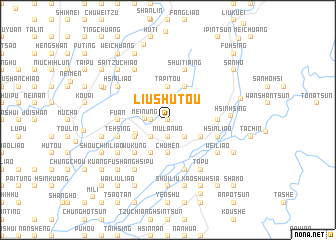 map of Liu-shu-t\