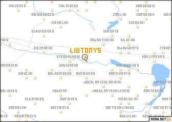map of Liutonys