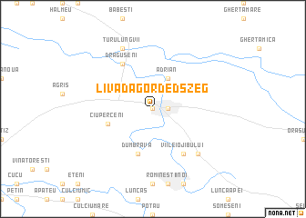 map of Livada Gordedszeg