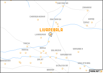 map of Līvār-e Bālā