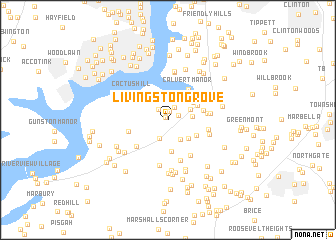 map of Livingston Grove