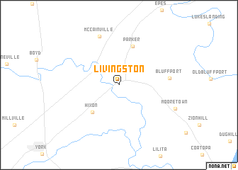 map of Livingston