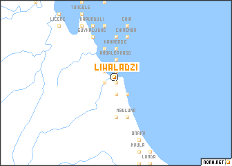 map of Liwaladzi