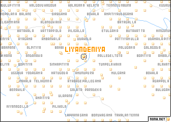 map of Liyandeniya