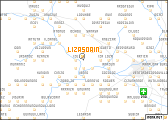 map of Lizasoáin