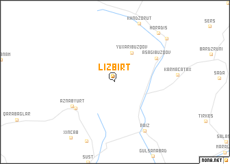 map of Lizbirt