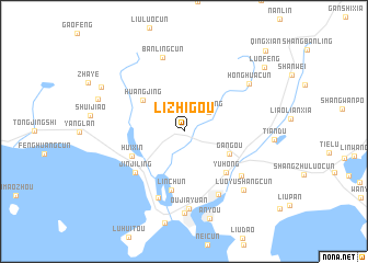 map of Lizhigou