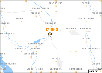 map of Lizinka