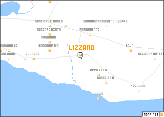 map of Lizzano