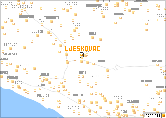 map of Ljeskovac