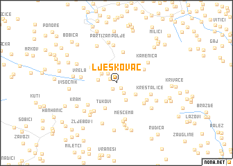 map of Ljeskovac