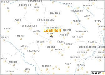 map of Ljevaja