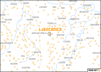 map of Ljevčanica