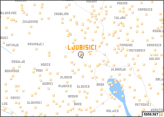 map of Ljubišići
