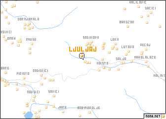 map of Ljuljaj