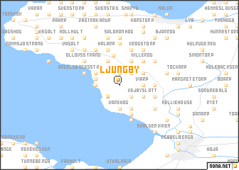 map of Ljungby