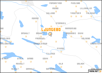 map of Ljungebo