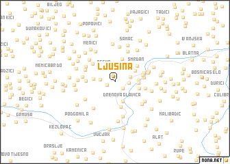 map of Ljusina
