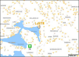 map of Ljuta