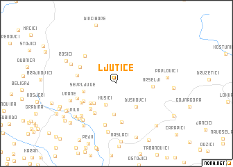 map of Ljutice
